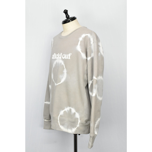 Afield out Spotted Dyed Sand Brown White Crewneck Size Medium NWOT - Picture 1 of 7